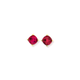 9ct Created Ruby Stud Earrings