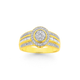 9ct, Diamond Cluster Bezel Set Dress Ring