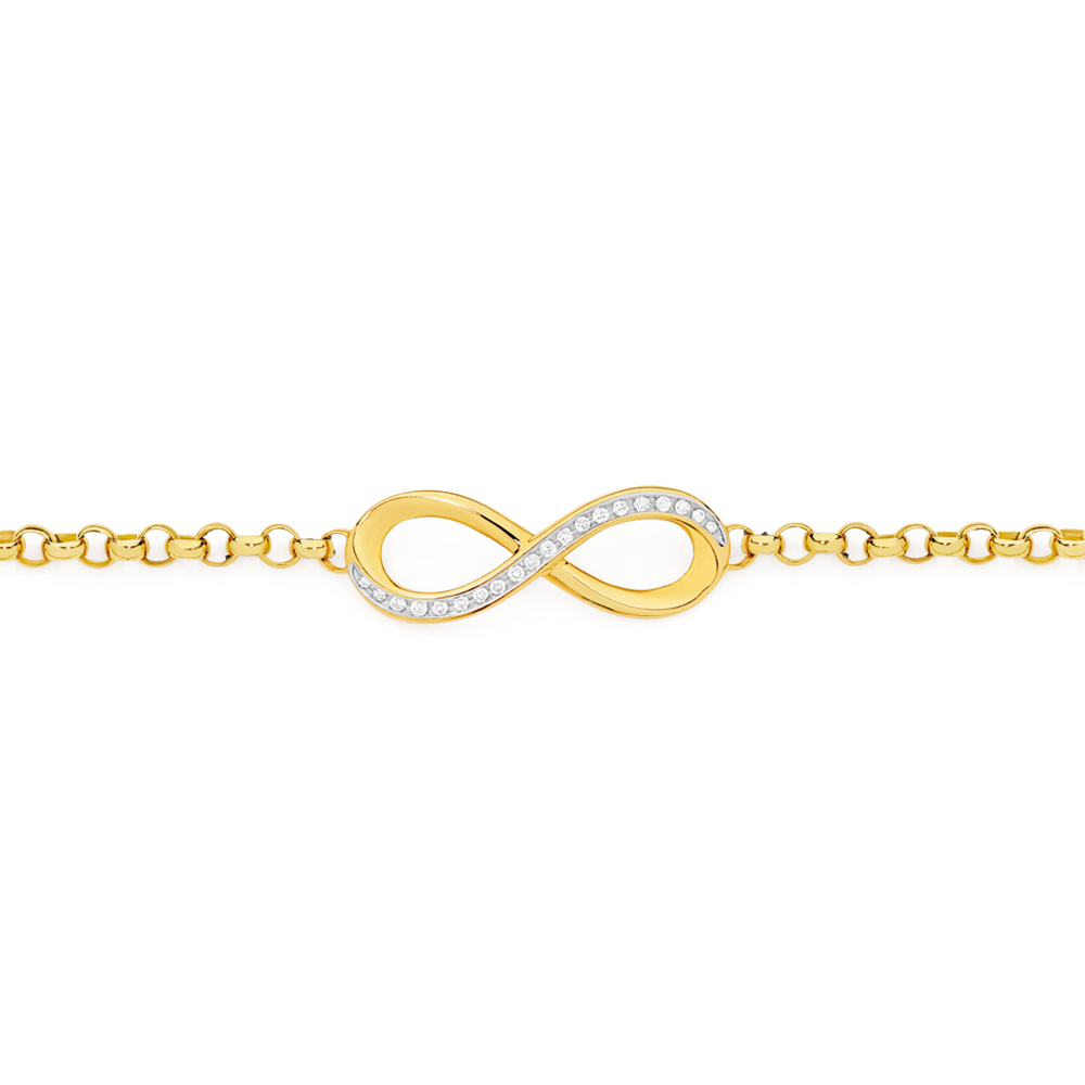 Infinity on sale bangle gold
