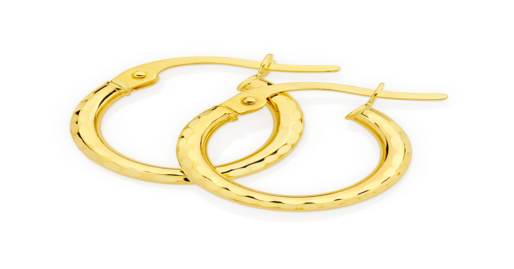 Prouds hoop gold earrings Clearance