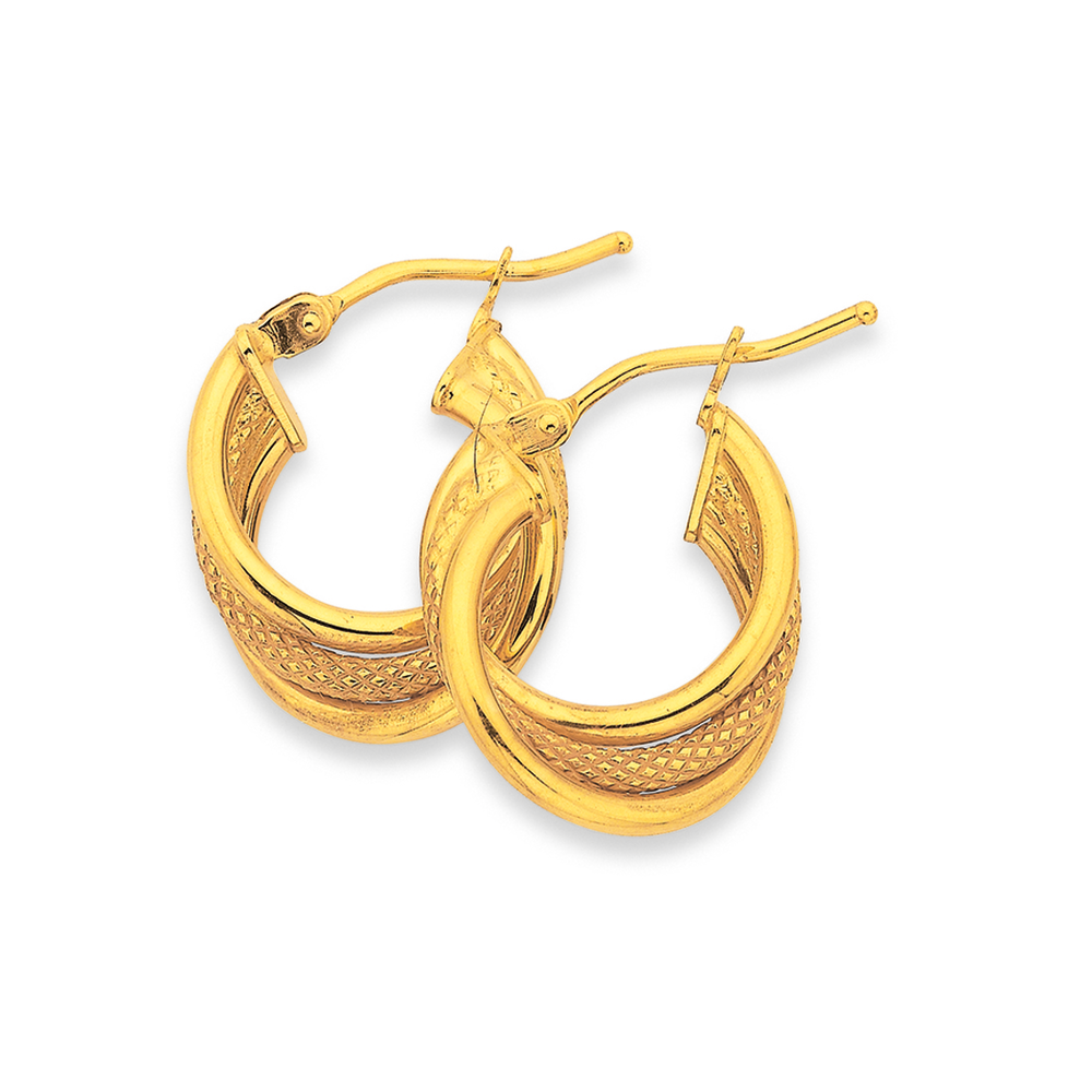 Gold sleeper earrings prouds hotsell