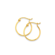 9ct Gold 12mm Polished Hoop Earrings