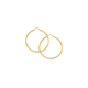 9ct Gold 1.5x30mm Diamond-cut Hoop Earrings