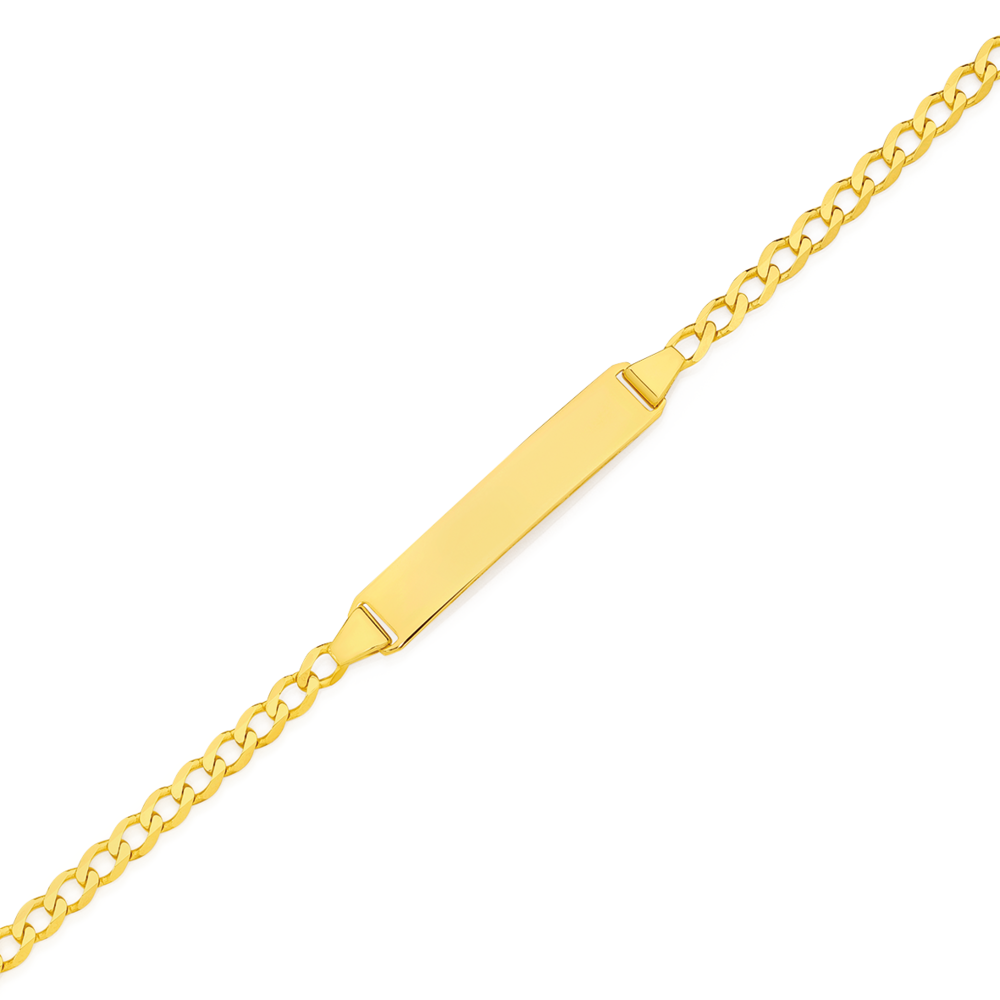 9ct gold cheap id bracelet