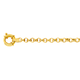 9ct Gold 19cm Hollow Belcher Bolt Ring Bracelet