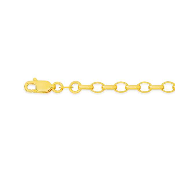 9ct Gold 19cm Hollow Belcher Bracelet