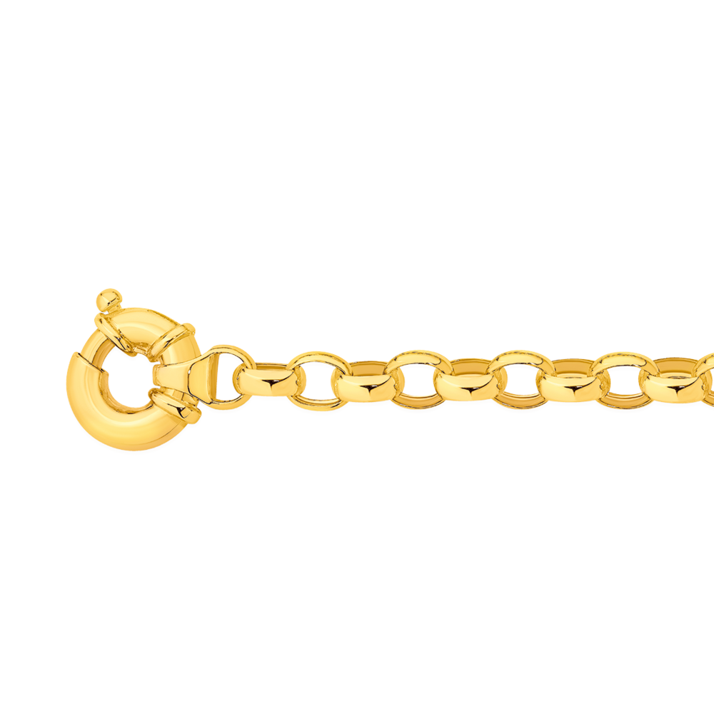 9CT GOLD ON Silver Heart Belcher Bracelet £60.95 - PicClick UK