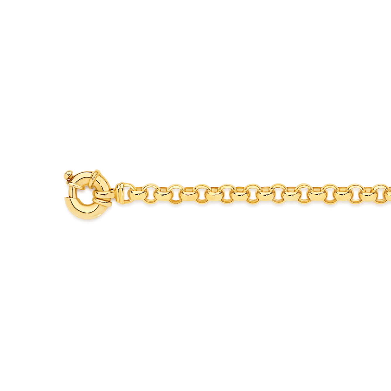 Gold and diamond belcher bracelet Clearance