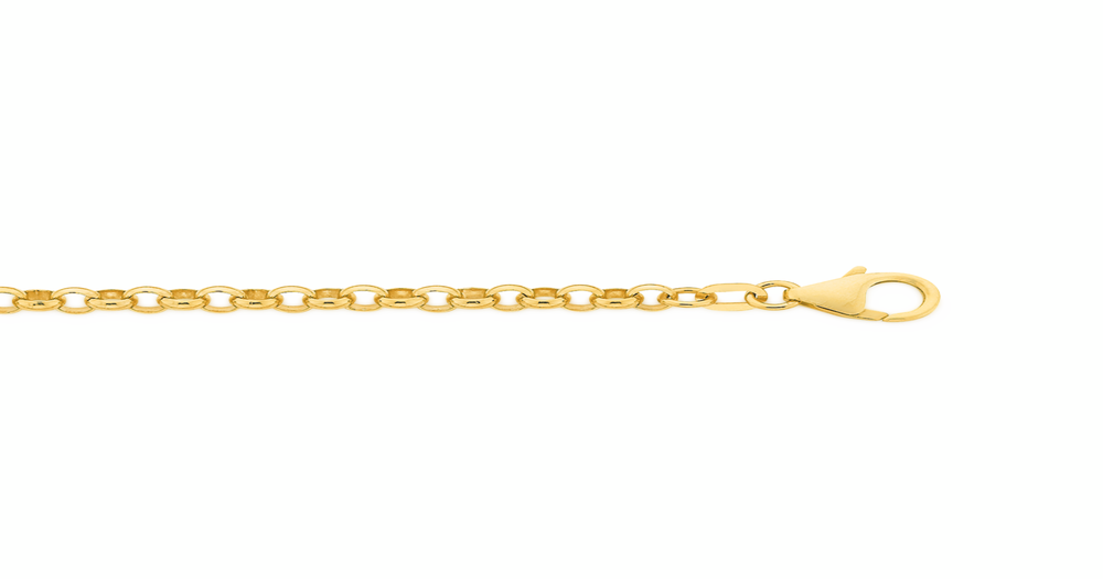 9ct Gold 19cm Solid Belcher Bracelet Prouds