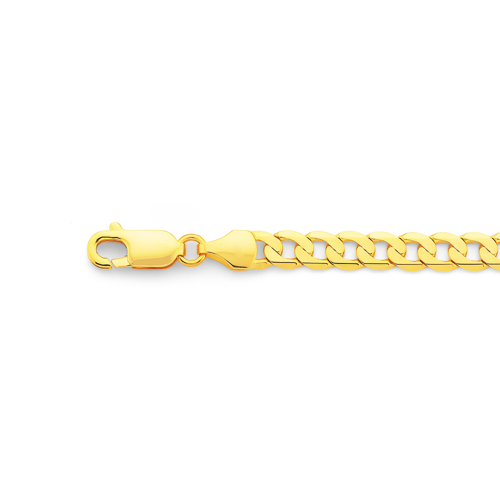 Bluebird Identity Padlock Curb Bracelet in 9ct Gold — The Jewel Shop