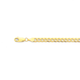9ct Gold 19cm Solid Flat Curb Bracelet