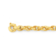 9ct Gold 19cm Solid Triple Belcher Bolt Ring Bracelet