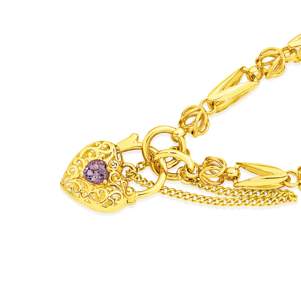 9ct Gold Fancy Watch Link Design Bracelet - Gold Collections