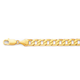 9ct Gold 20cm Solid Curb Bracelet