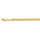 9ct Gold 20cm Solid Flat Curb Bracelet
