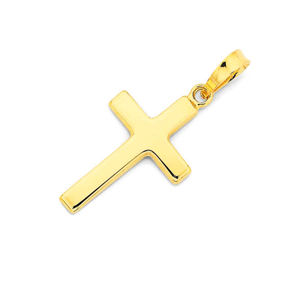 9ct Gold 20mm Polished Cross Pendant