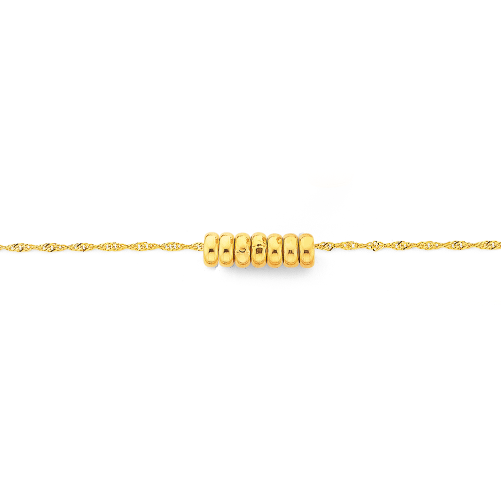 Gold shop anklet prouds