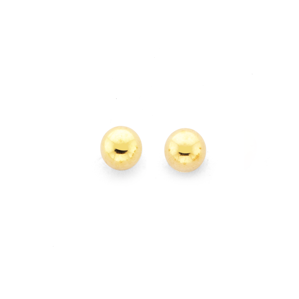 2mm gold store ball stud earrings