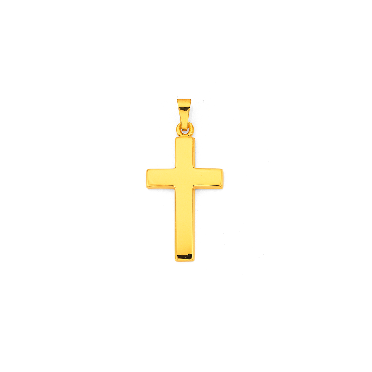 9ct Gold 25mm Cross Pendant | Pendants | Prouds The Jewellers