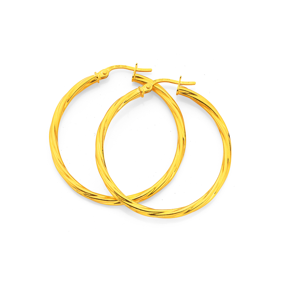 Gold hoop hotsell earrings prouds