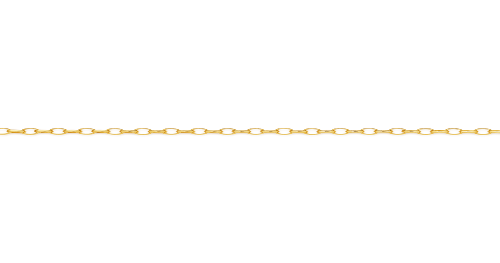 9ct Gold 27cm Solid Belcher Anklet Prouds