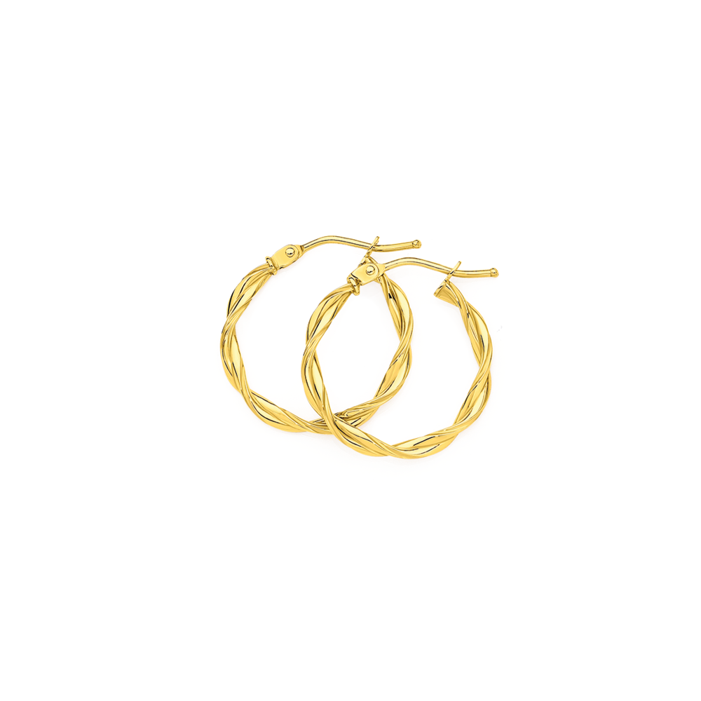 Gold sleeper earrings prouds hotsell