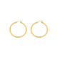 9ct Gold 2x30mm Polished Hoop Earrings