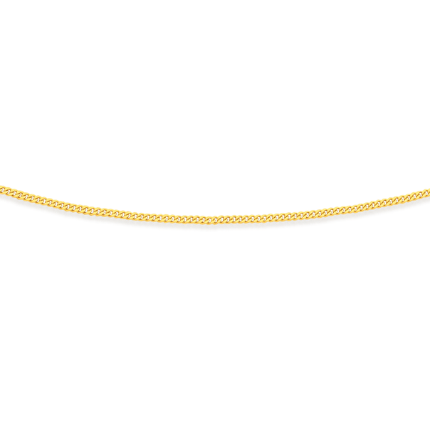 9ct Gold 35cm Solid Curb Chain