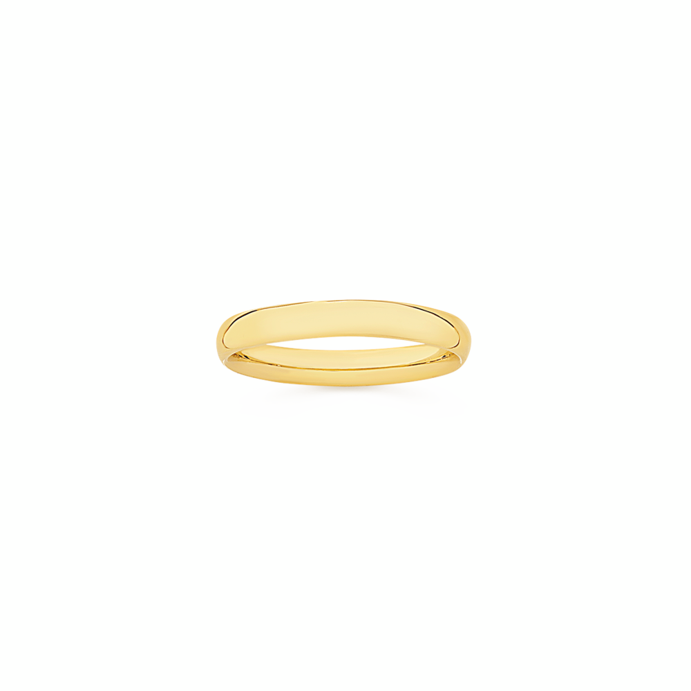 9ct Gold 3mm Polished Stacker Ring