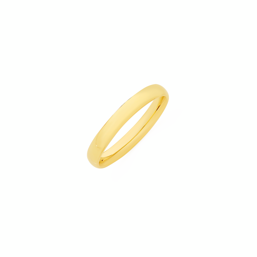 9 carat gold dress rings 9ct 3mm Polished Stacker Ring | Size O 9 carat gold bangles