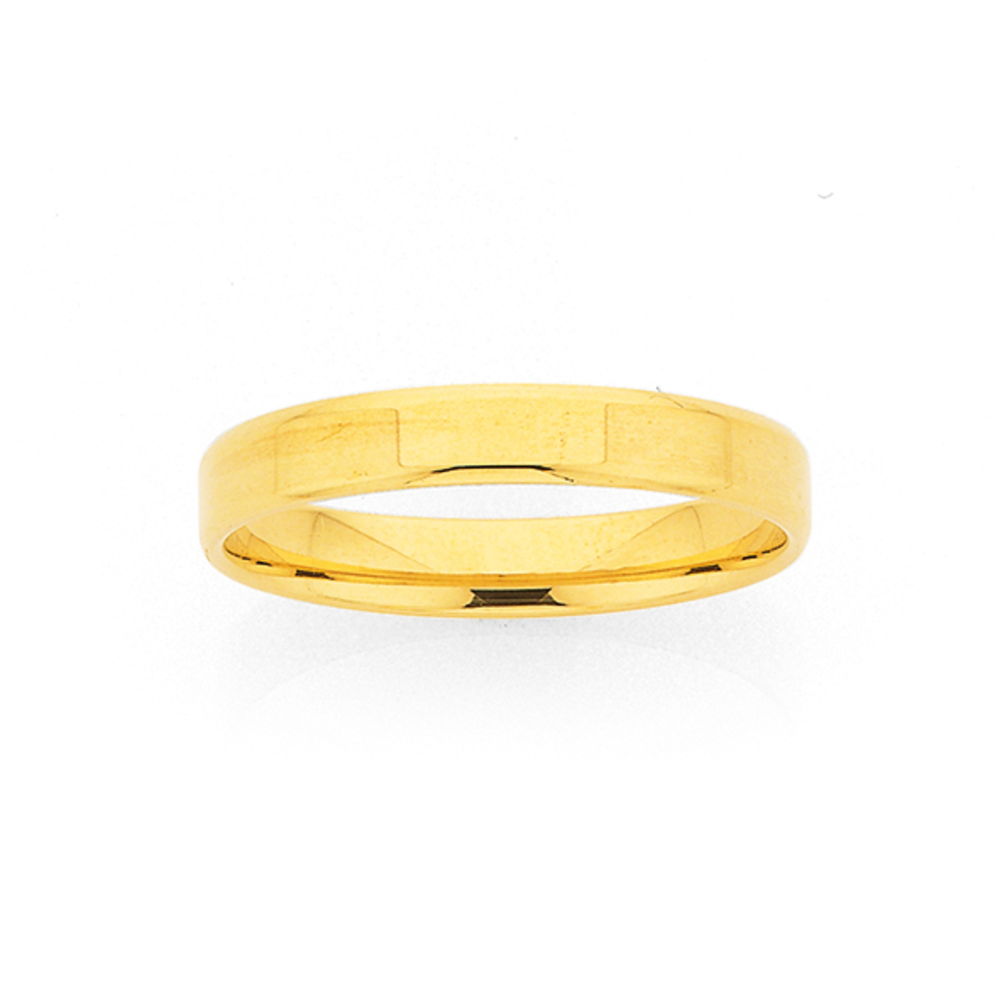 14k Solid Yellow Gold Flat Wedding Band POLISHED COMFORT FIT Classic Wedding  Rings for Men and Women Plain Simple Wedding Band Ring - Etsy Hong Kong