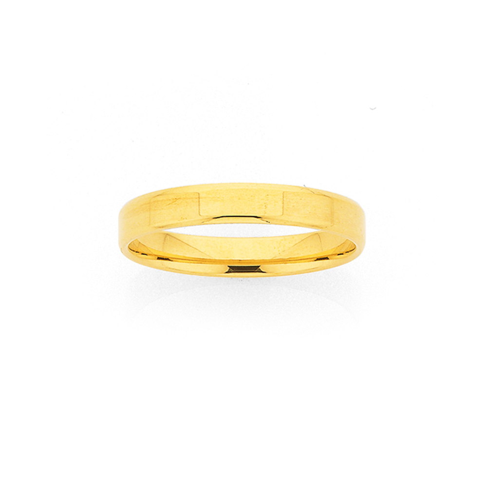 14k Solid Yellow Gold Flat Wedding Band POLISHED COMFORT FIT Classic Wedding  Rings for Men and Women Plain Simple Wedding Band Ring - Etsy Hong Kong