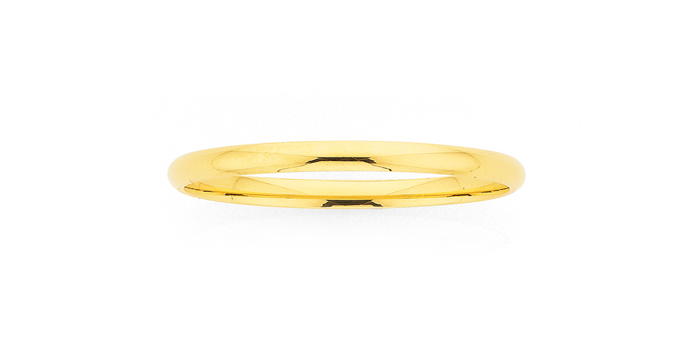 9ct Gold 3mm Width Half Round Wedding Band Prouds