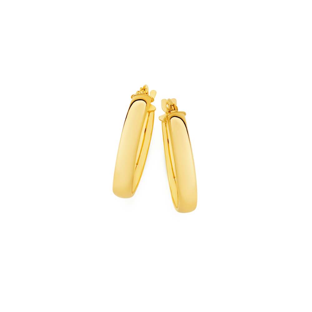 Prouds gold store sleeper earrings