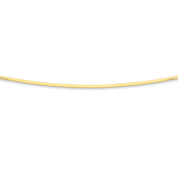 9ct Gold 42cm Solid Snake Chain