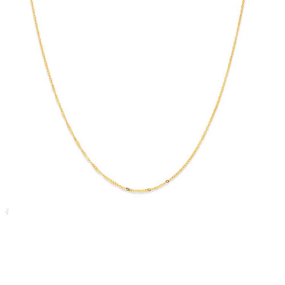 9ct Gold 42cm Solid Twist Cable Chain