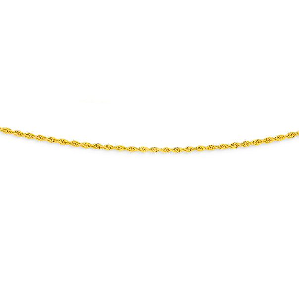 9ct Gold 45cm Hollow Rope Chain