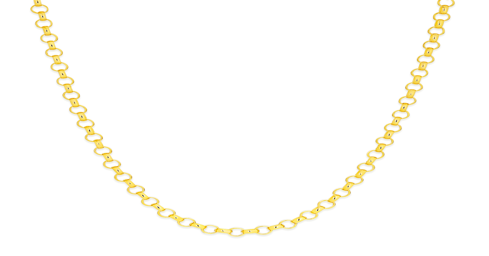9ct Gold 45cm Hollow Round Belcher Chain Prouds