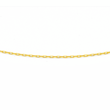 9CT GOLD 45CM SOLID CABLE CHAIN