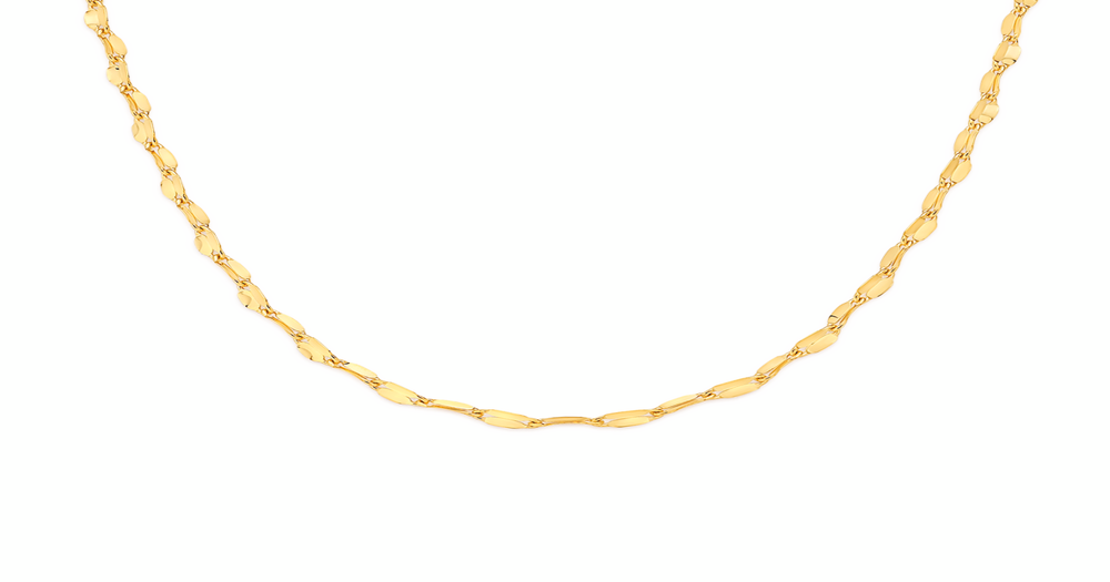 45cm Mirror Chain in 9kt Yellow Gold (Gold)