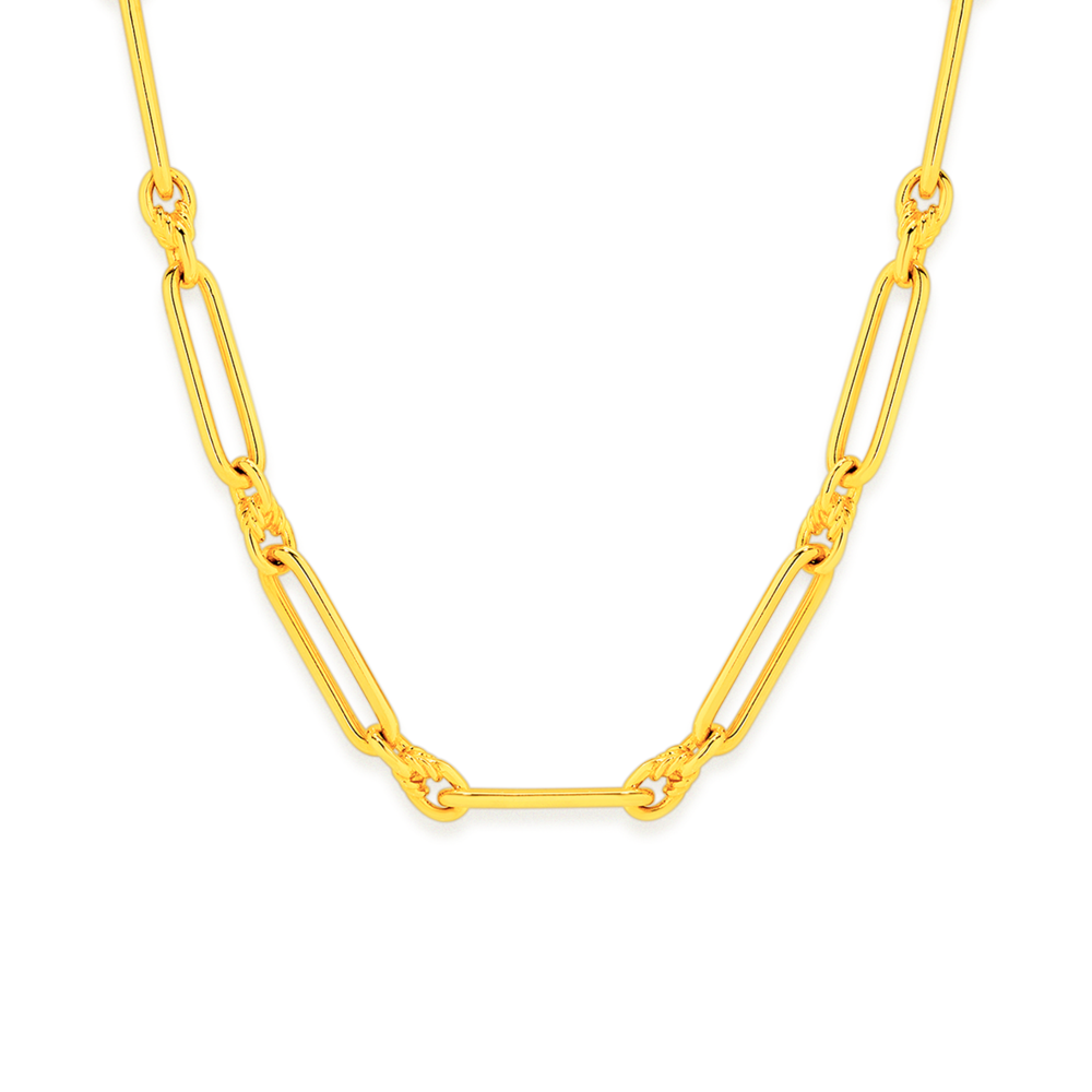 Solaire Paperclip Necklace | 23k Gold Plated – Meadowlark Jewellery