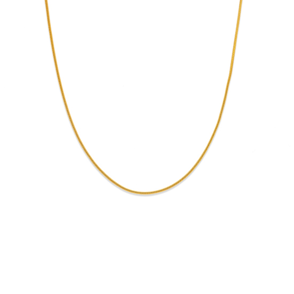 9ct Gold 45cm Solid Snake Chain