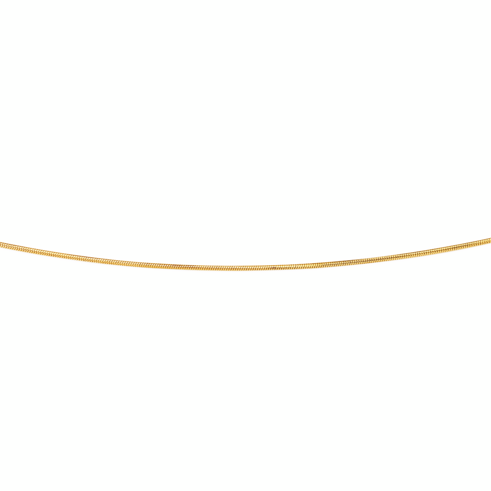 9ct Gold 45cm Solid Snake Chain