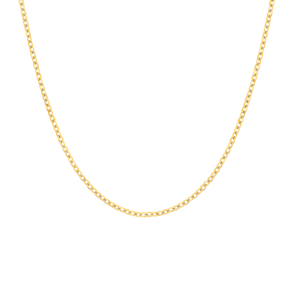 9ct Gold 45cm Solid Trace Chain