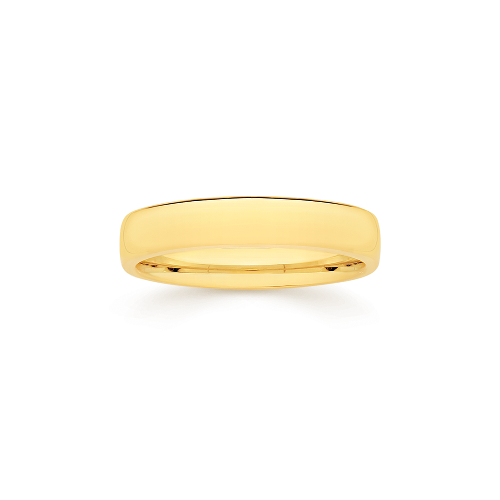9ct Gold Round Signet Ring Prouds
