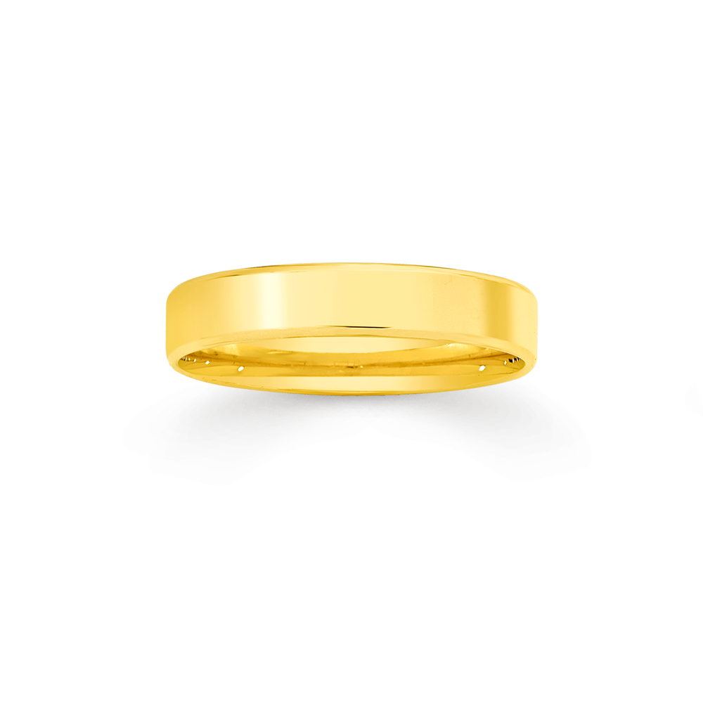 Men's 5.0mm Comfort Fit Wedding Band in 10K Gold | Peoples Jewellers