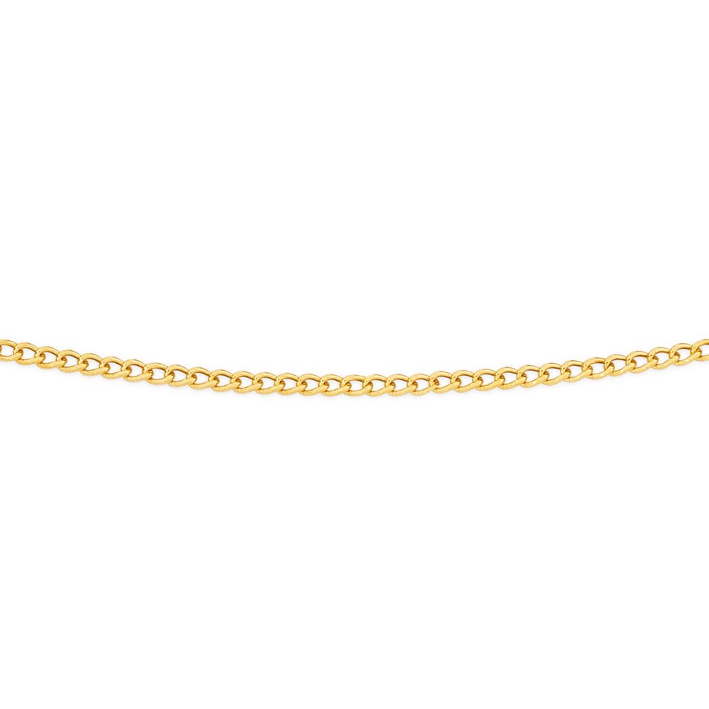 9ct Gold, 45cm Curb Chain | Necklaces 