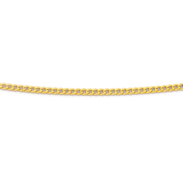 9ct Gold, 50cm Curb Chain