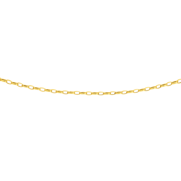 9ct Gold 50cm Hollow Belcher Chain