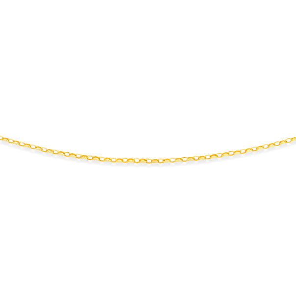 9ct Gold 50cm Oval Belcher Chain